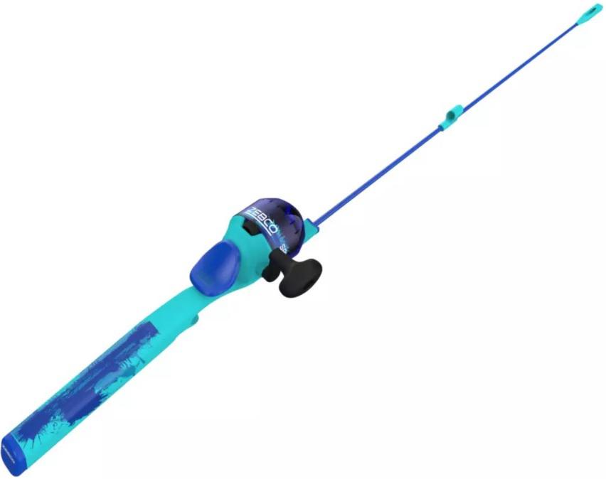 ZEBCO SPLASH KID SPINCAST COMBO 29' BLUE Combo Floats w/6# line - ZEBCO