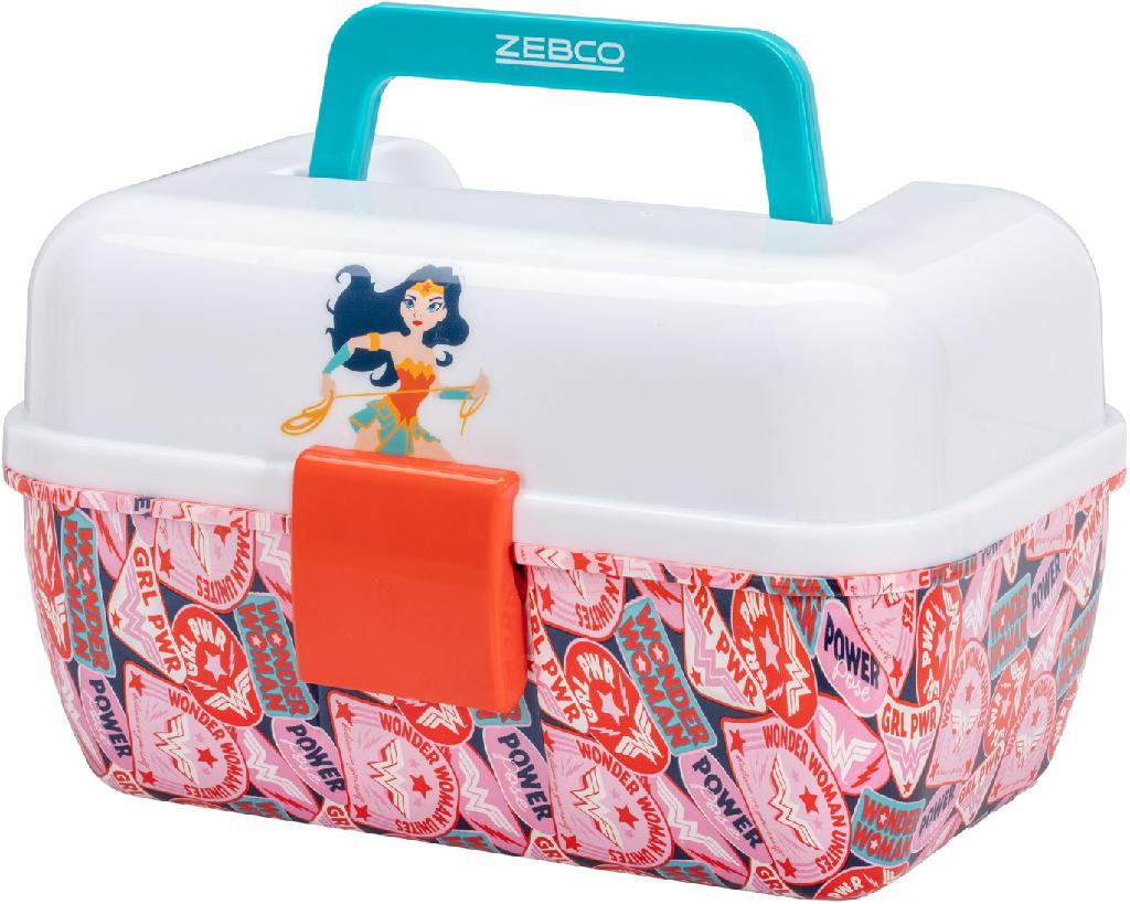 ZEBCO WONDER WOMAN KIDS TACKLE BOX